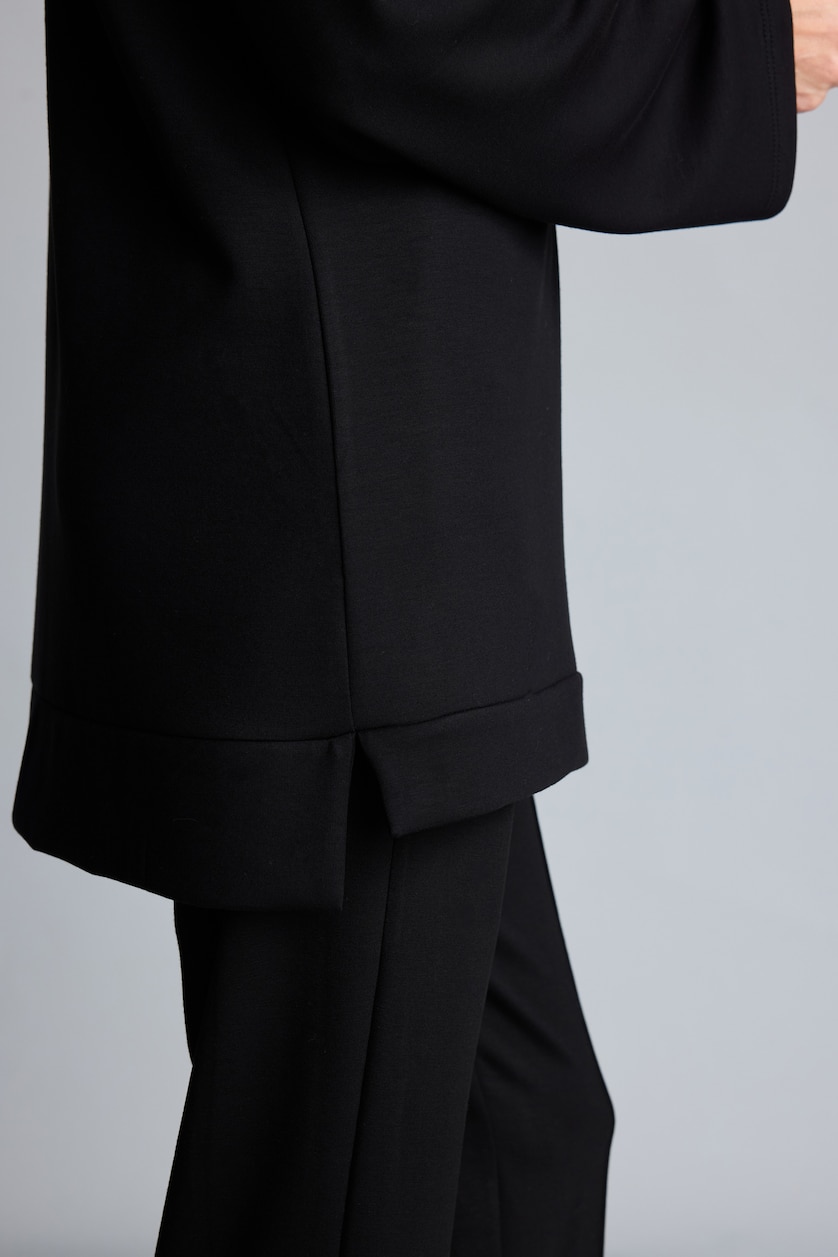 WOMAN Black Regular Fit Long Sleeve Tunic