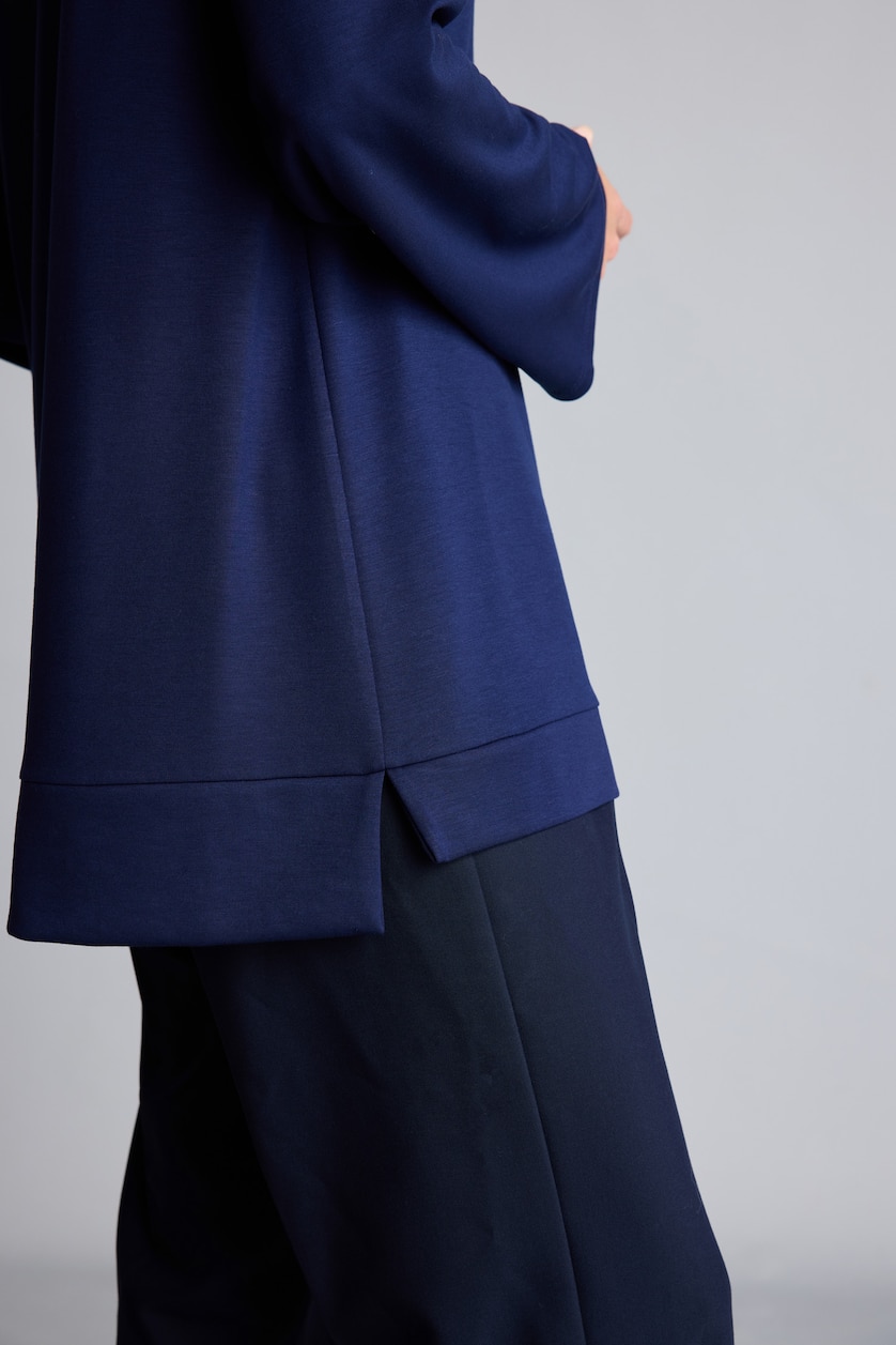 WOMAN NAVY Regular Fit Long Sleeve Tunic