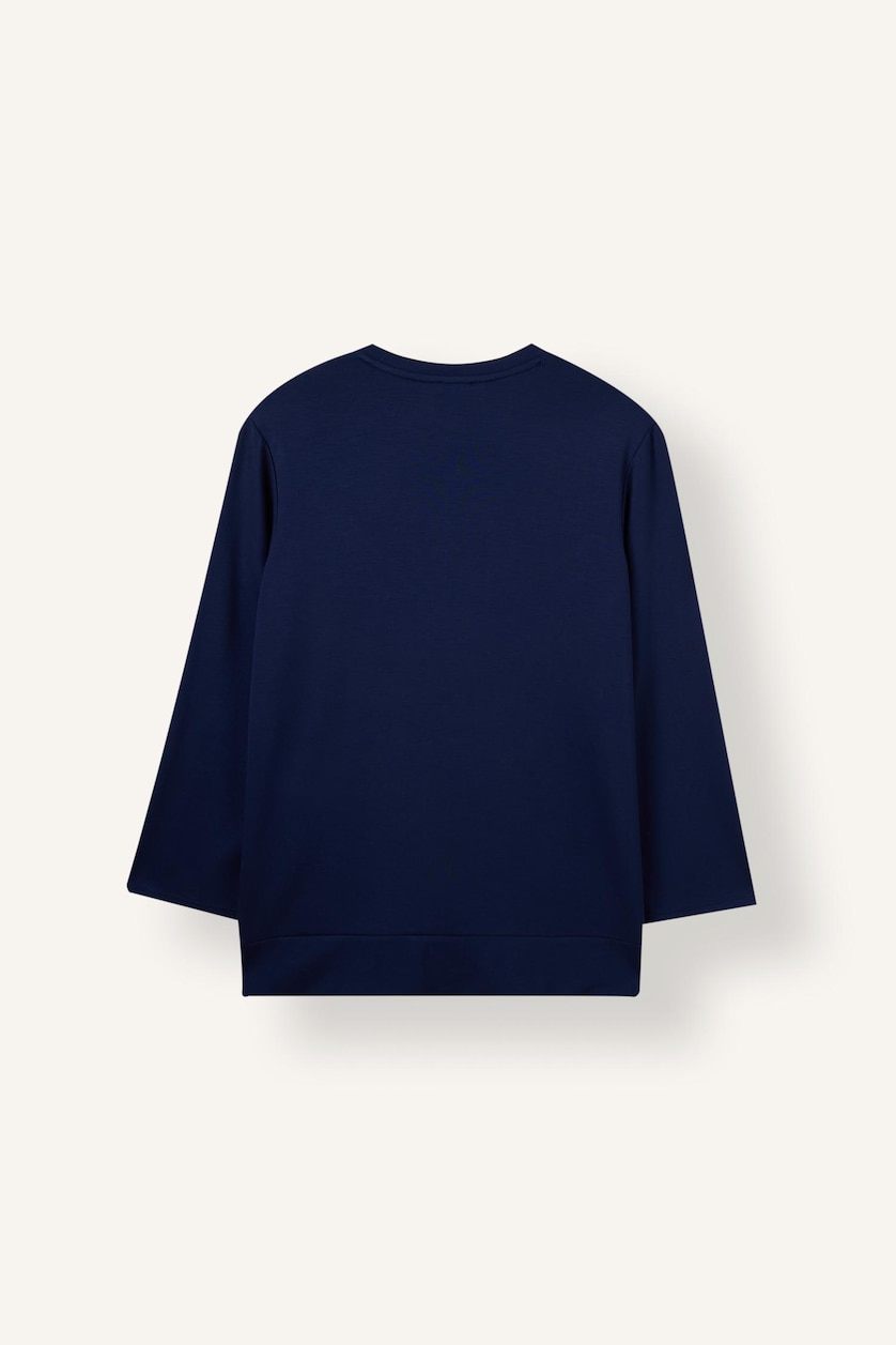 WOMAN NAVY Regular Fit Long Sleeve Tunic