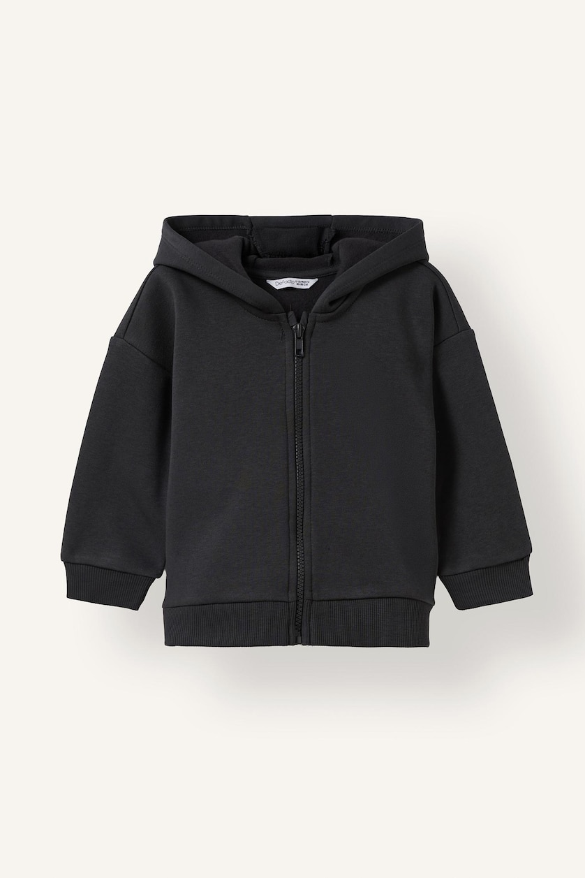 BÉBÉ GARÇON Anthracite Sweat à capuche basique épais zippé pour bébé garçon