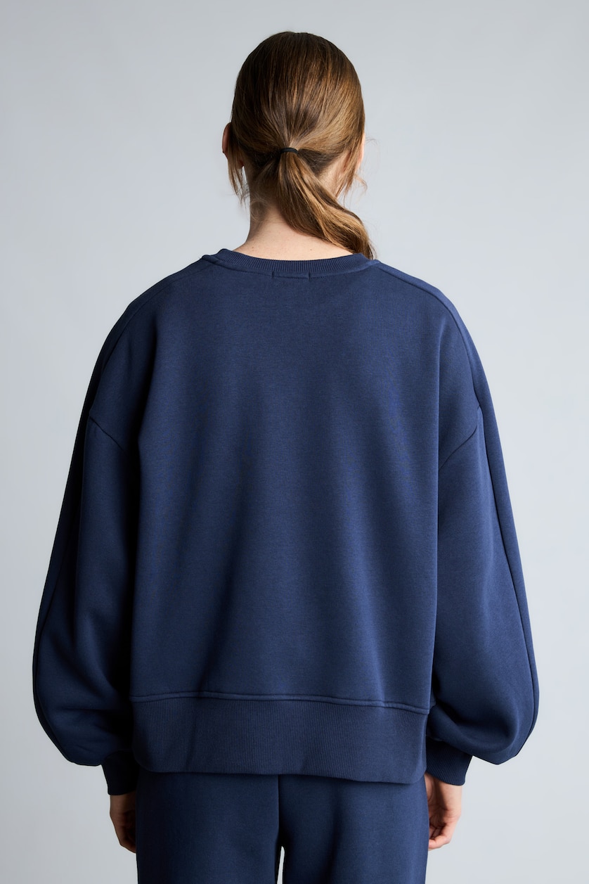 FEMME Marin Sweatshirt oversize uni épais à col rond