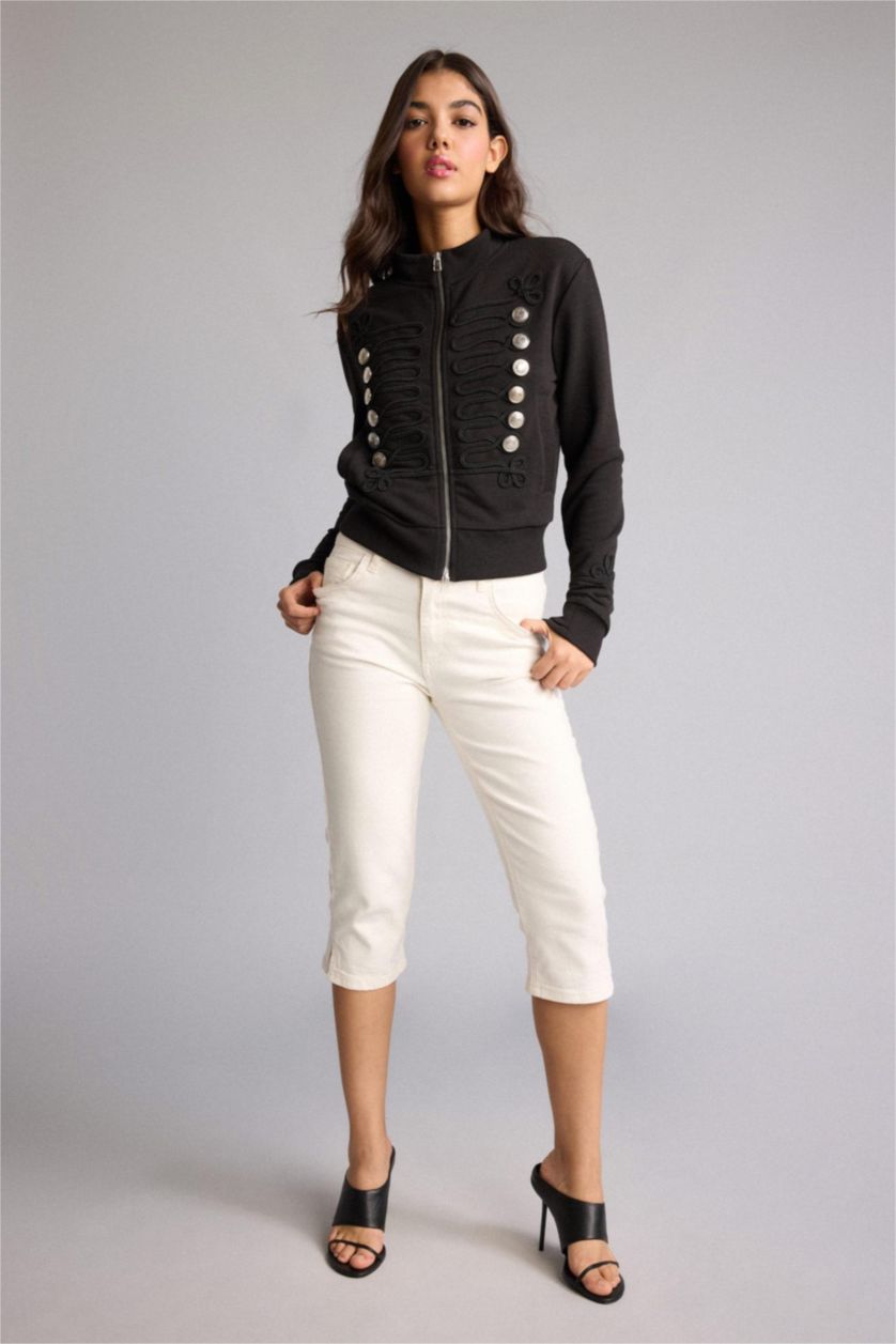 WOMAN Black Regular Fit Cardigan