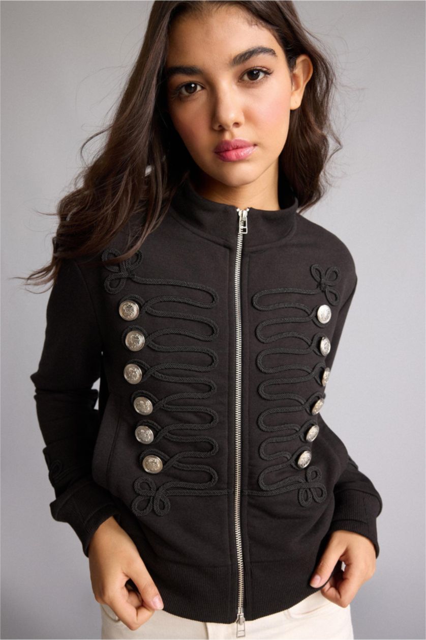 WOMAN Black Regular Fit Cardigan