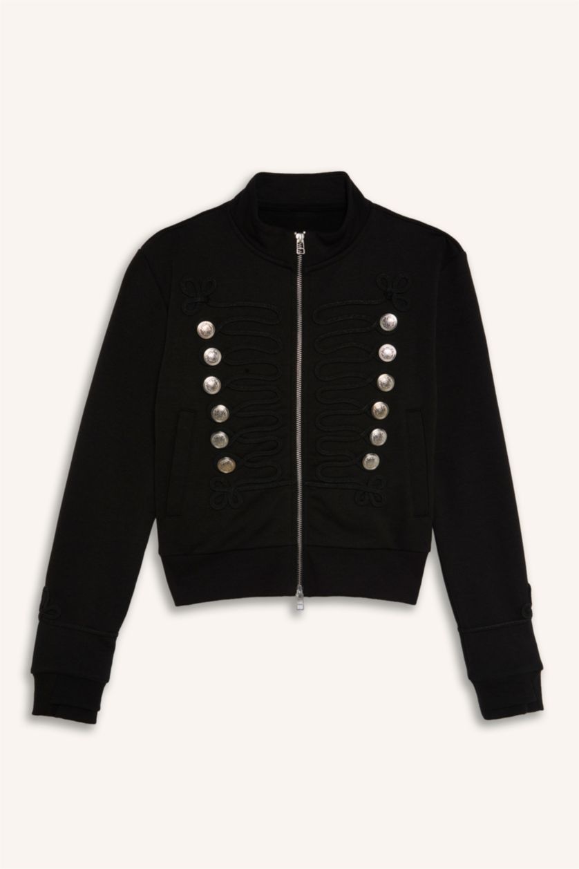 WOMAN Black Regular Fit Cardigan