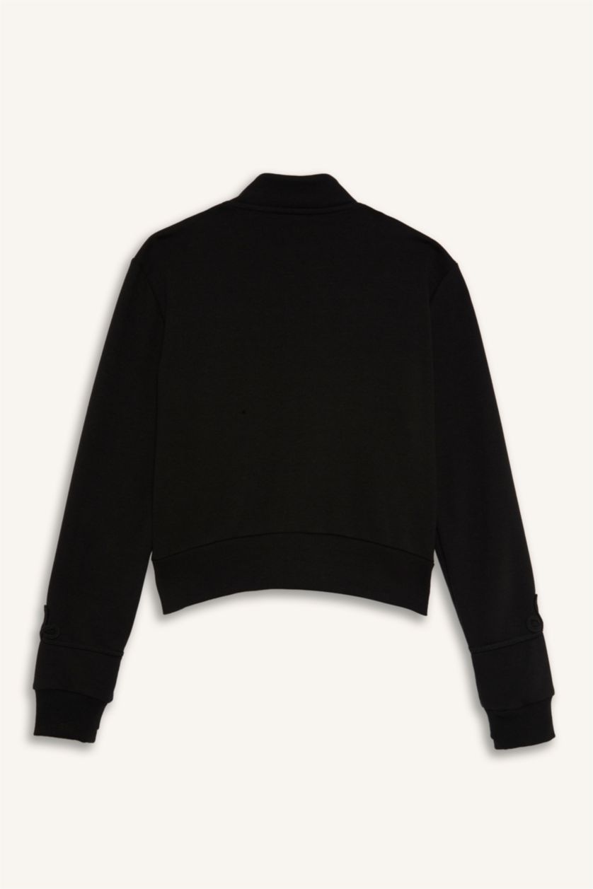 WOMAN Black Regular Fit Cardigan