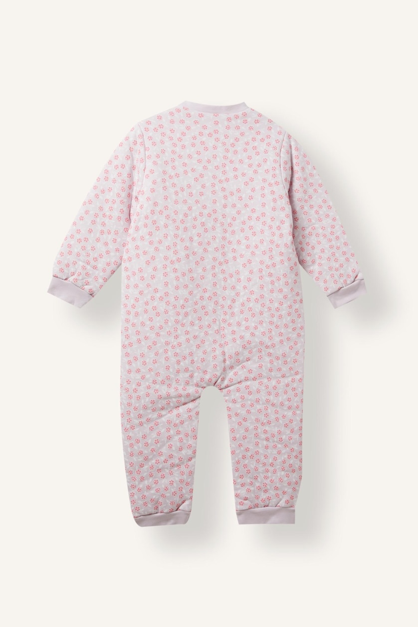 Kız Bebek Pembe %100 Pamuk 1.6 TOG Baskılı Uyku Tulumu Kız Bebek