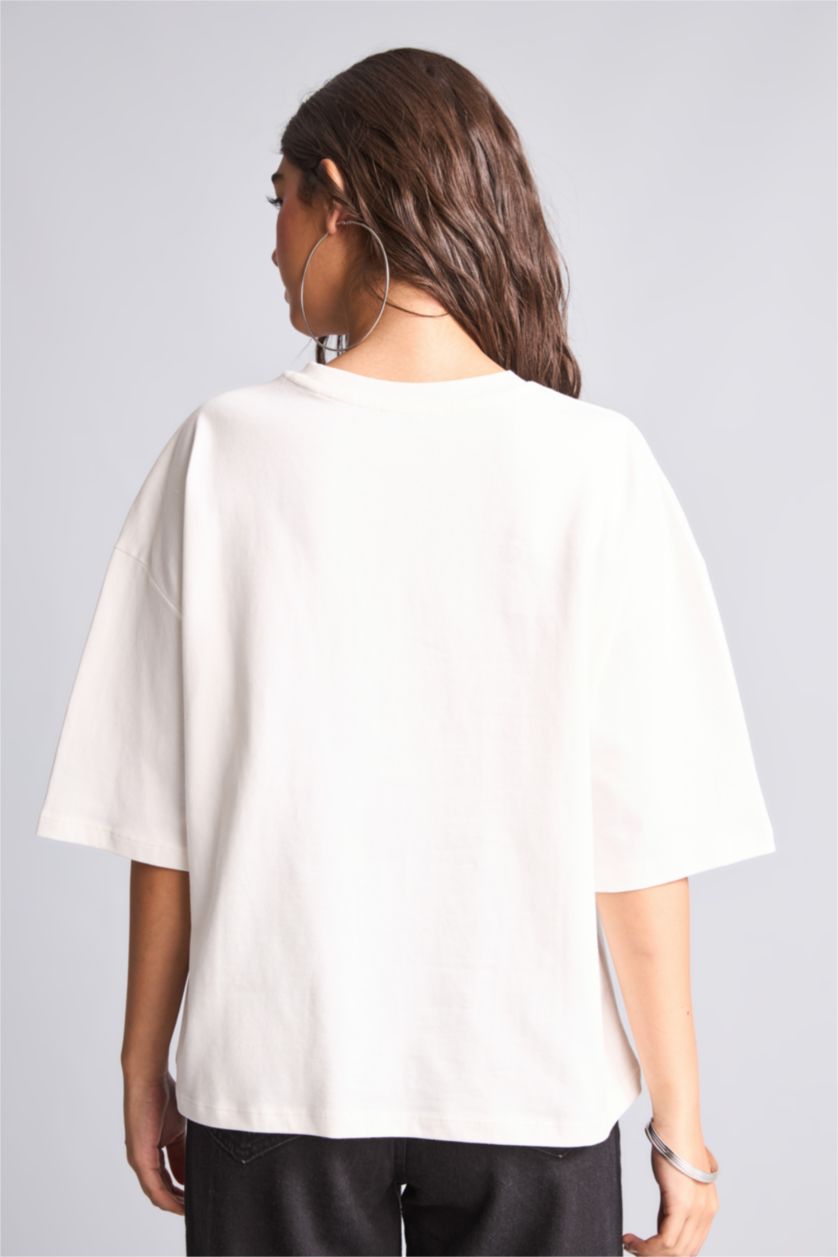 نساء اوف وايت Loose Fit Short Sleeve T-Shirt