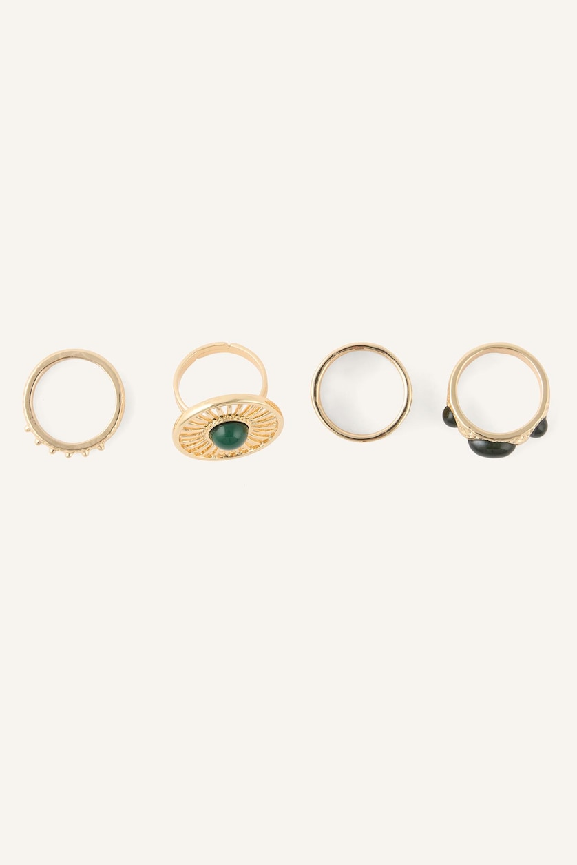 Women Karma Woman 4 Rings Set