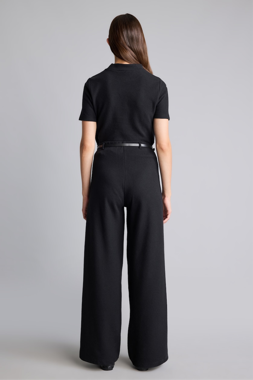 Женщины Черный Брюки Wide Leg