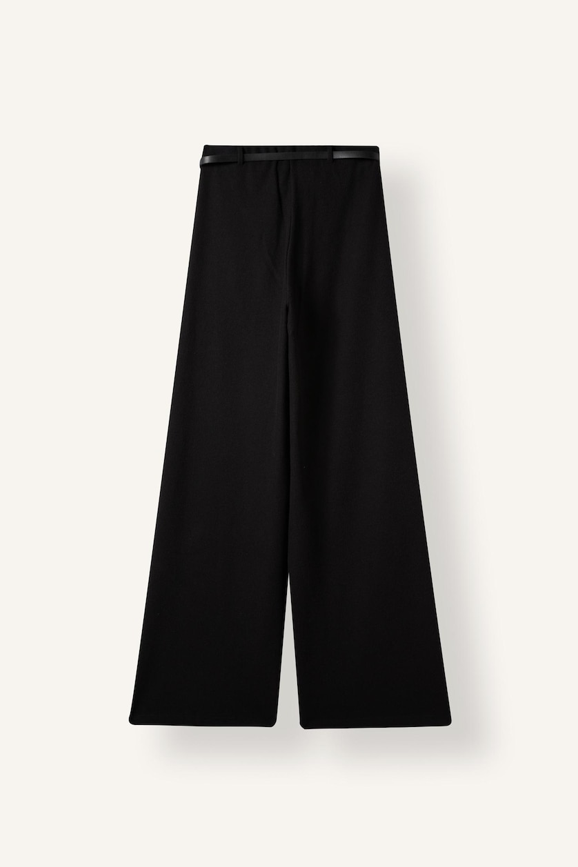 Женщины Черный Брюки Wide Leg