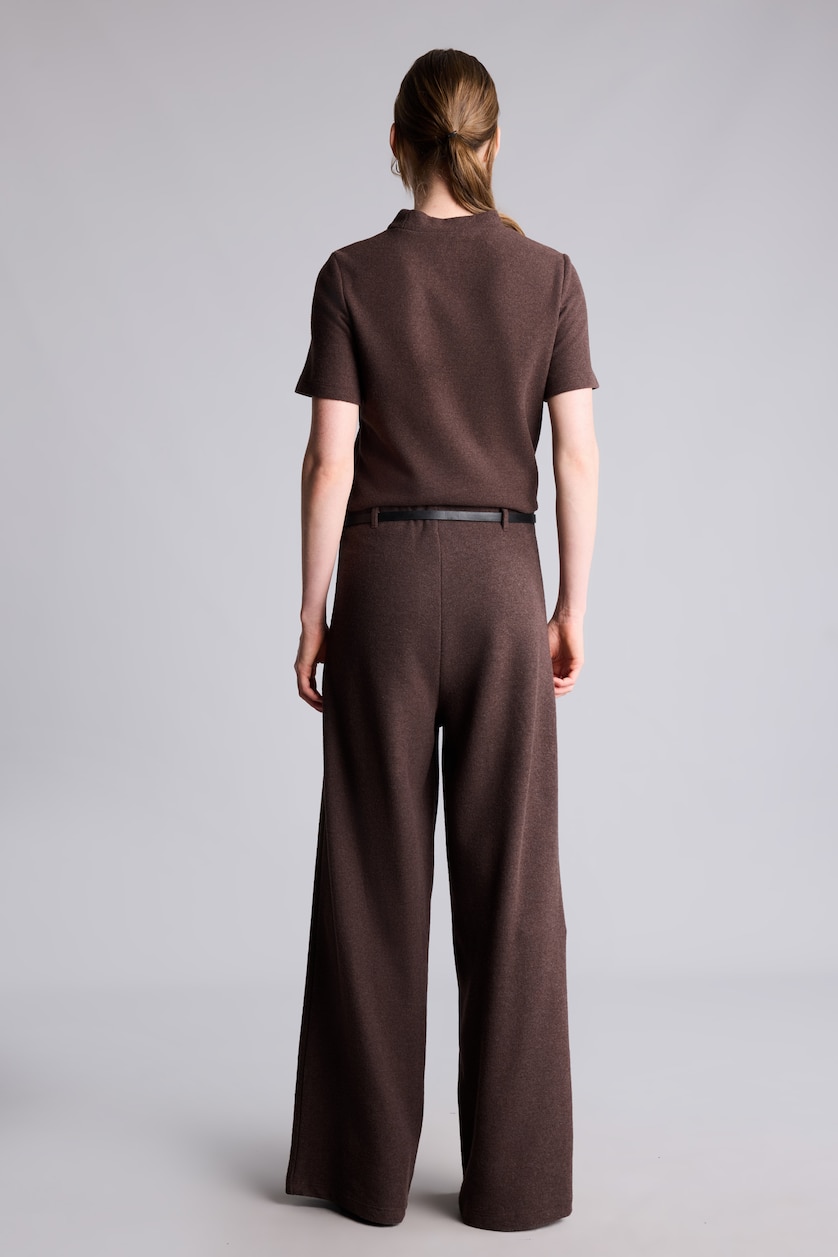 Женщины Коричневый Брюки Wide Leg