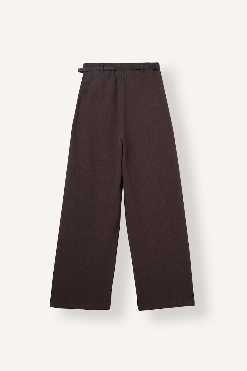 Женщины Коричневый Брюки Wide Leg