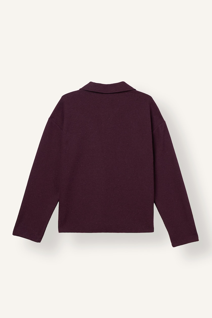 Women Light Rose Loose Fit Long Sleeve T-Shirt