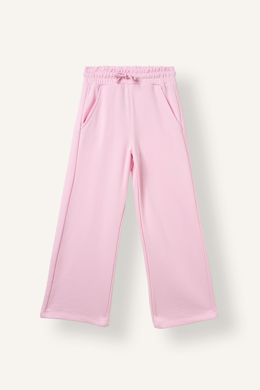 Young Girls - Teen Girls Pink Wide Leg Trousers