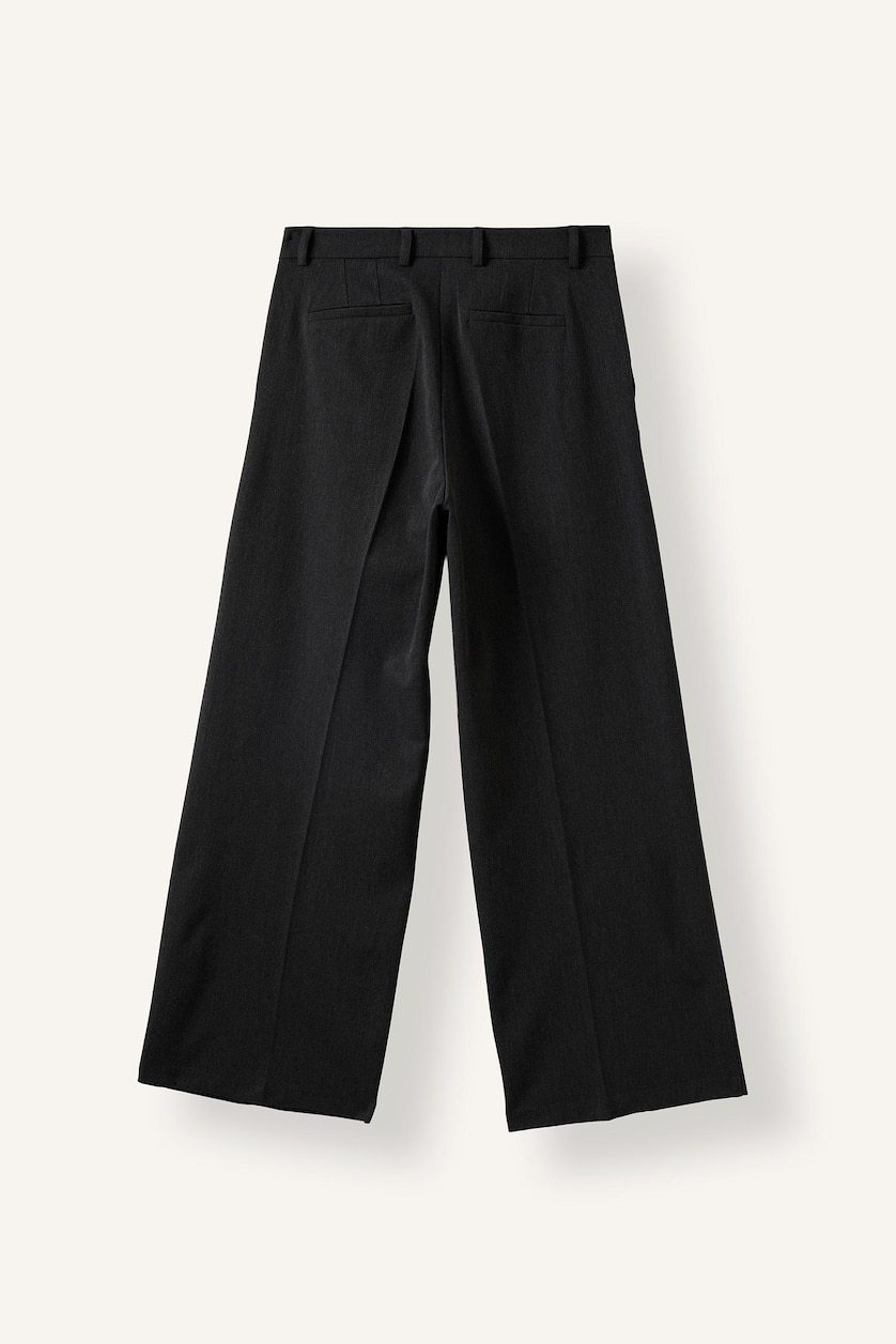Әйелдерге Антрацитті меланж Wide Leg шалбар