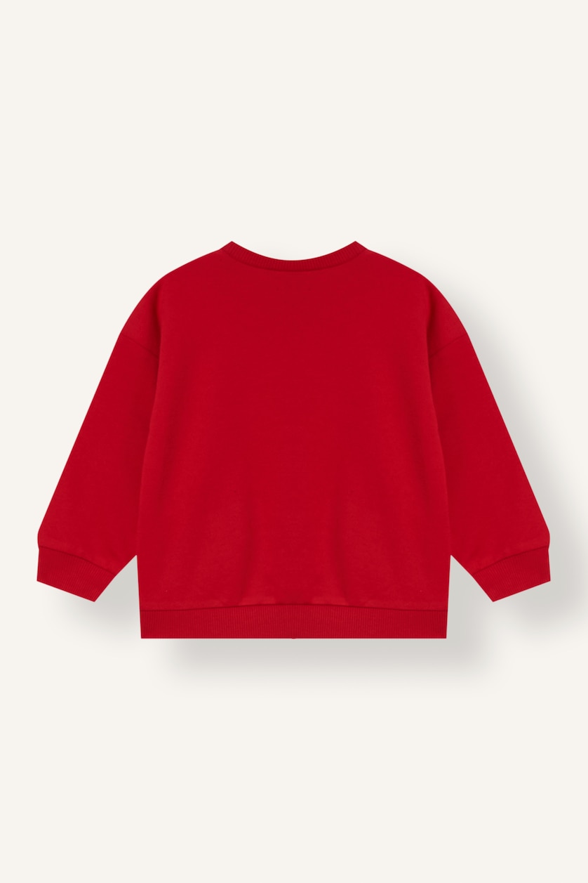 Baby Boys Red Man Oversize Fit Sweatshirt