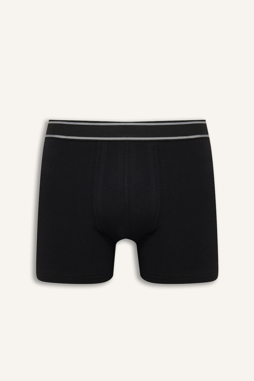 Erkek Siyah Regular Fit Normal Bel 3'lü Boxer