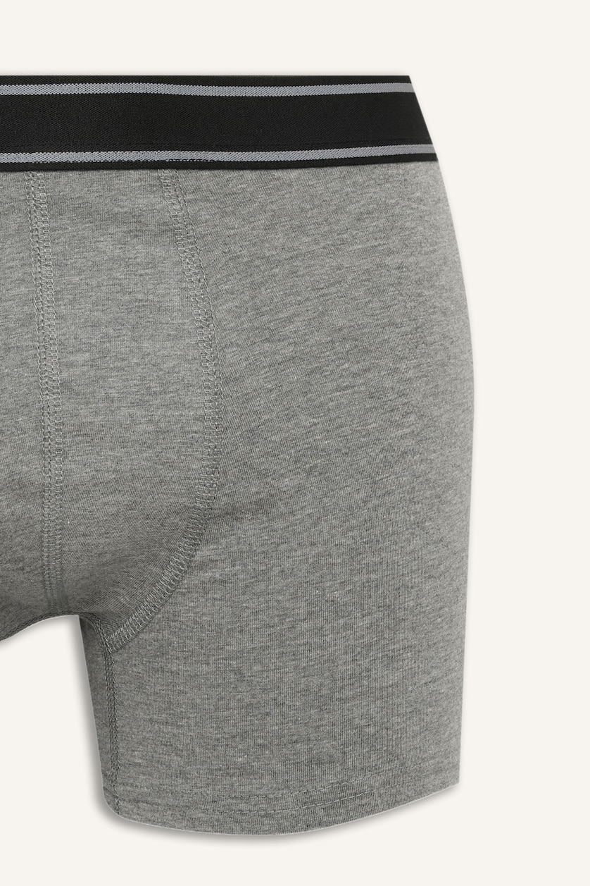 Erkek Siyah Regular Fit Normal Bel 3'lü Boxer