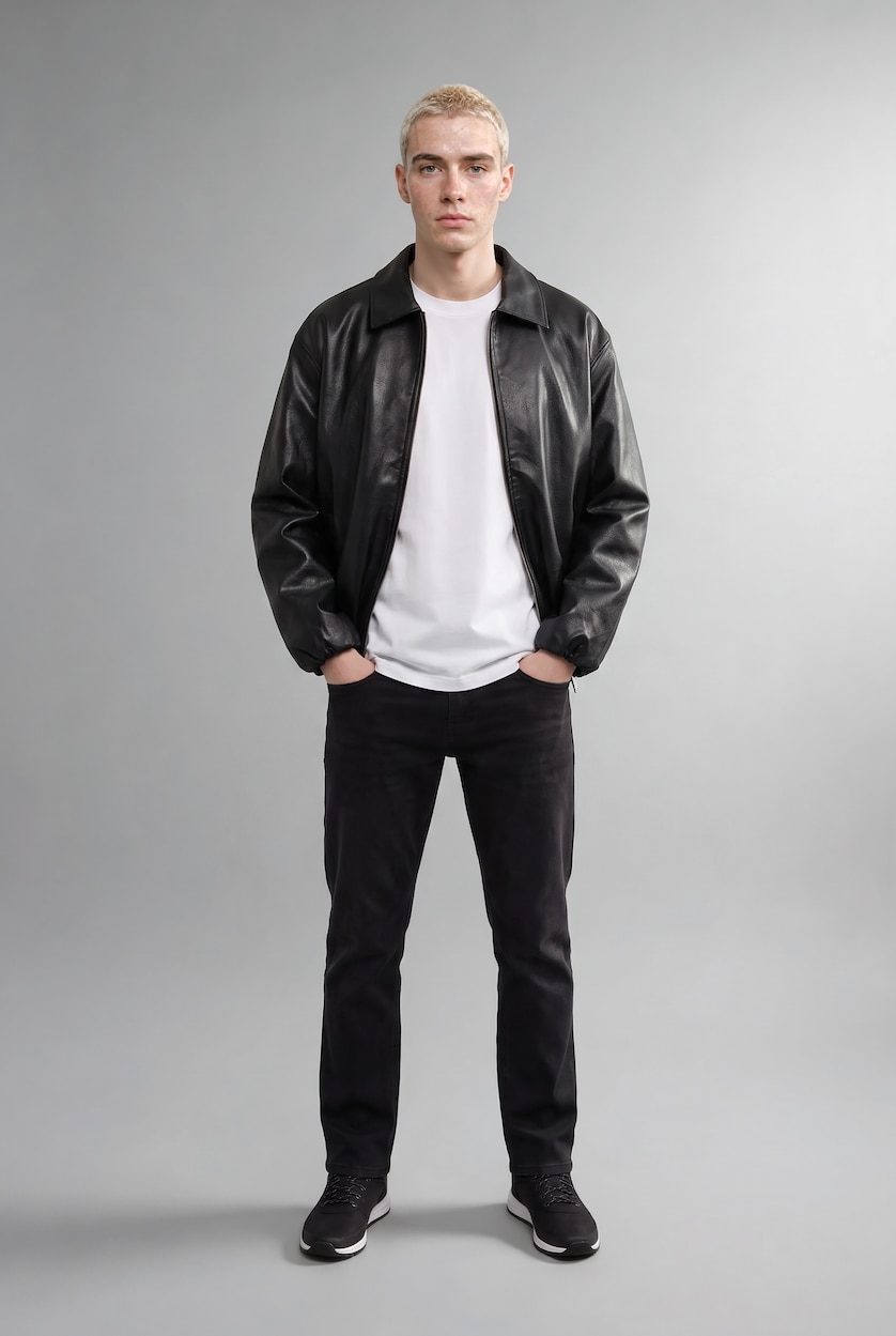 Men Black Sergio Regular Fit Trousers