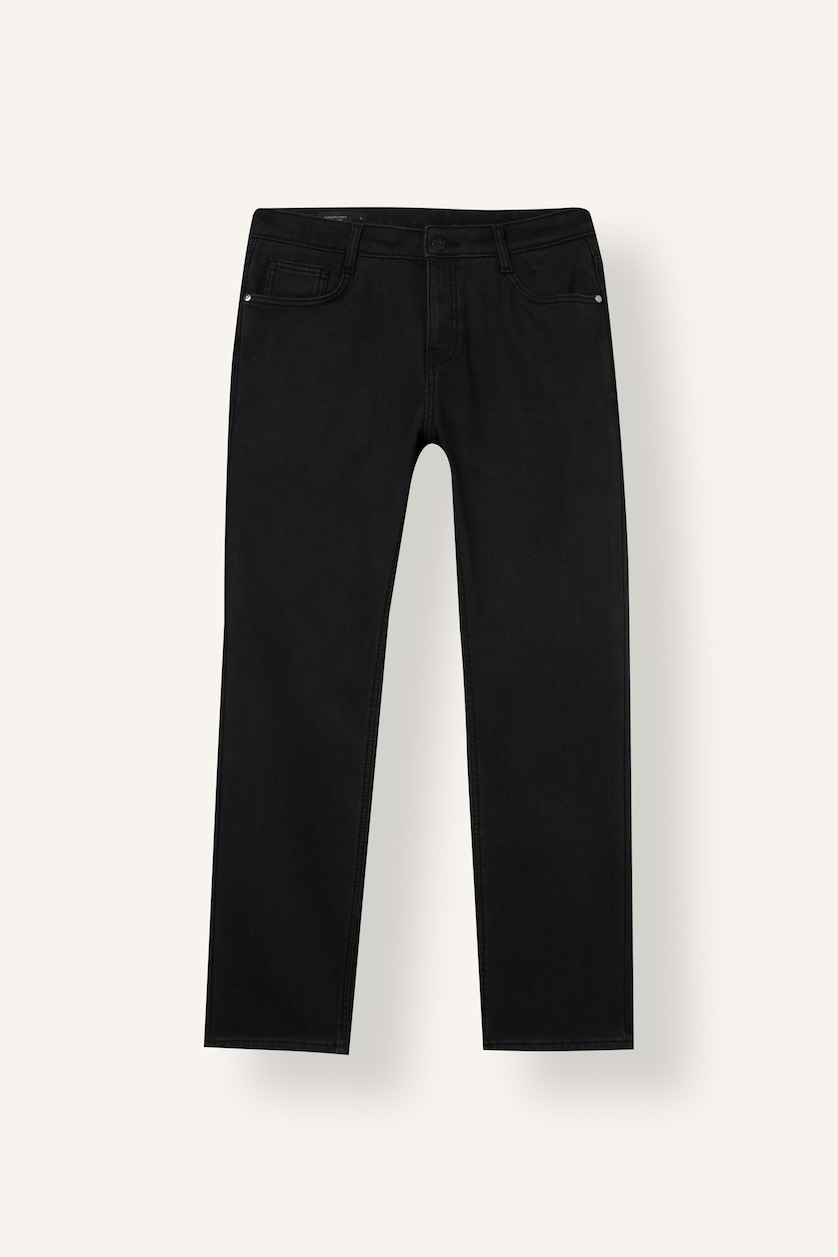 Men Black Sergio Regular Fit Trousers
