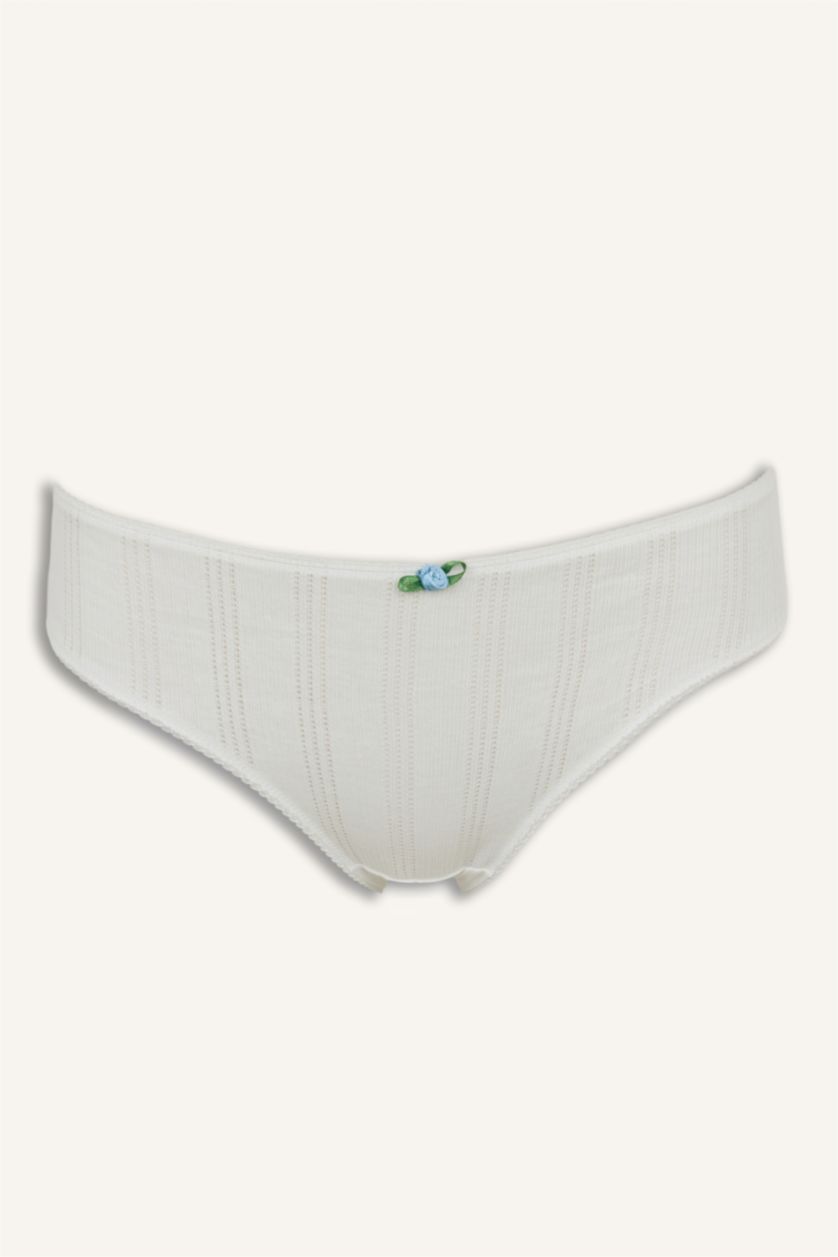 Kadın Açık Mavi Desneli 3'lü Slip Külot