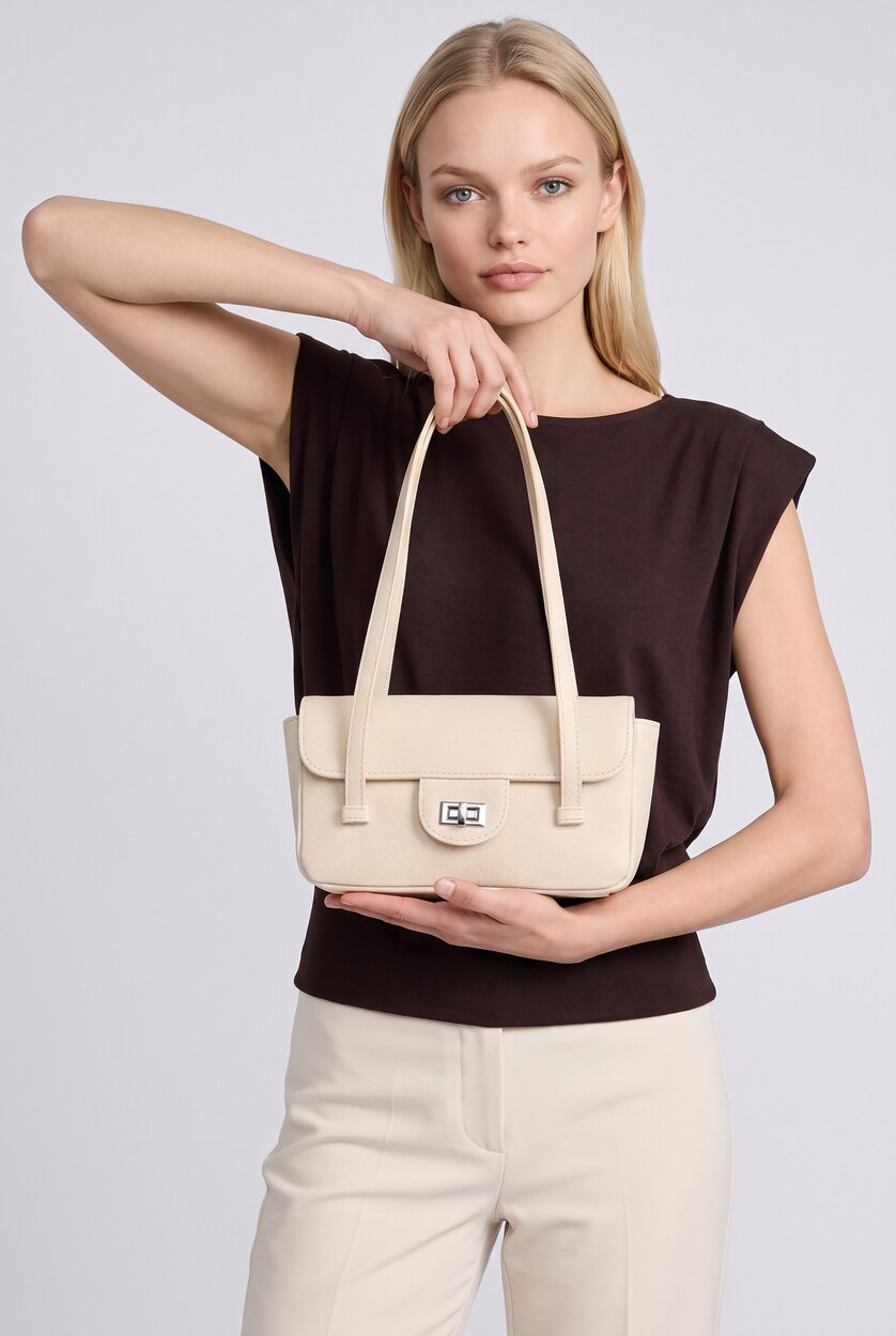 Women Beige Hand Bag