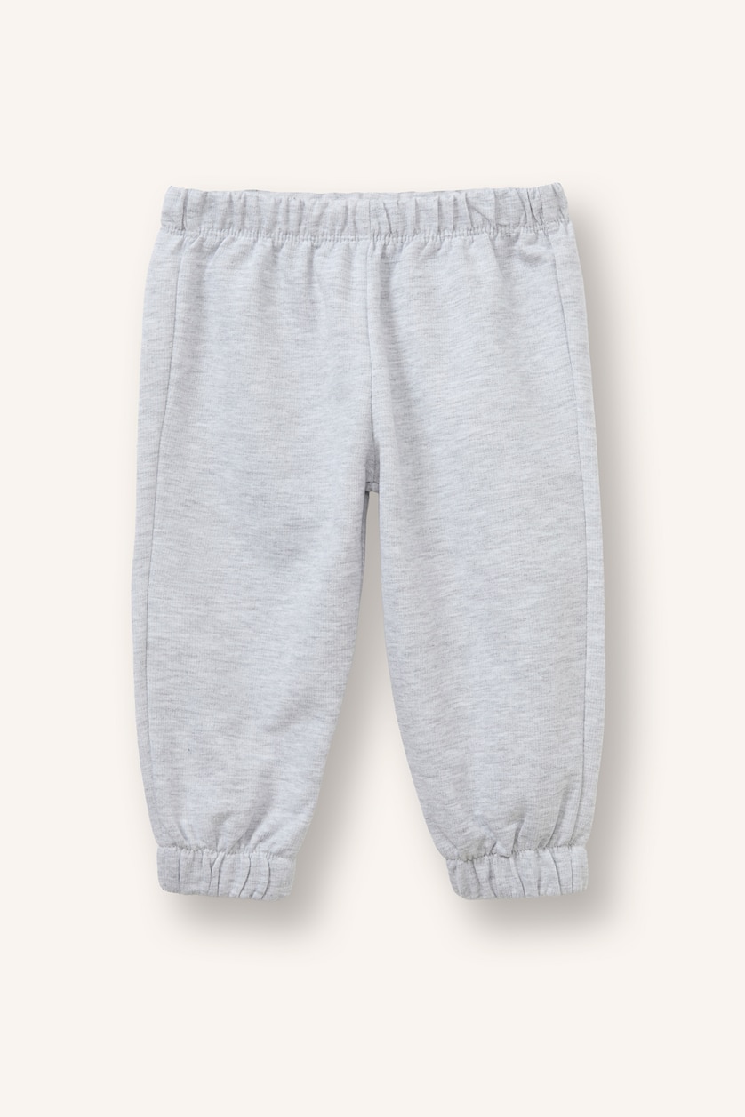 Baby Girl Light Grey Melange سيت بيبي بناتي - قطعتين