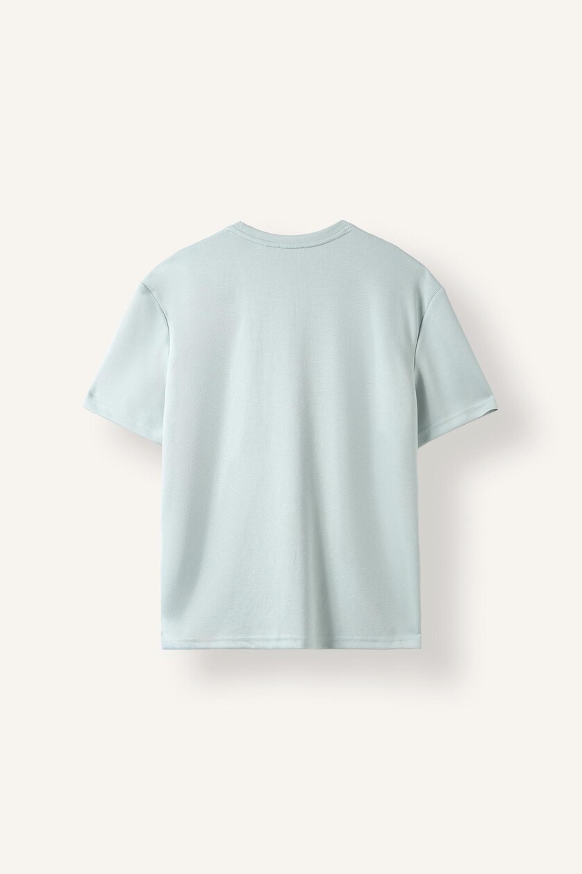 MAN Light Blue Crew Neck Regular Fit Short Sleeve T-Shirt