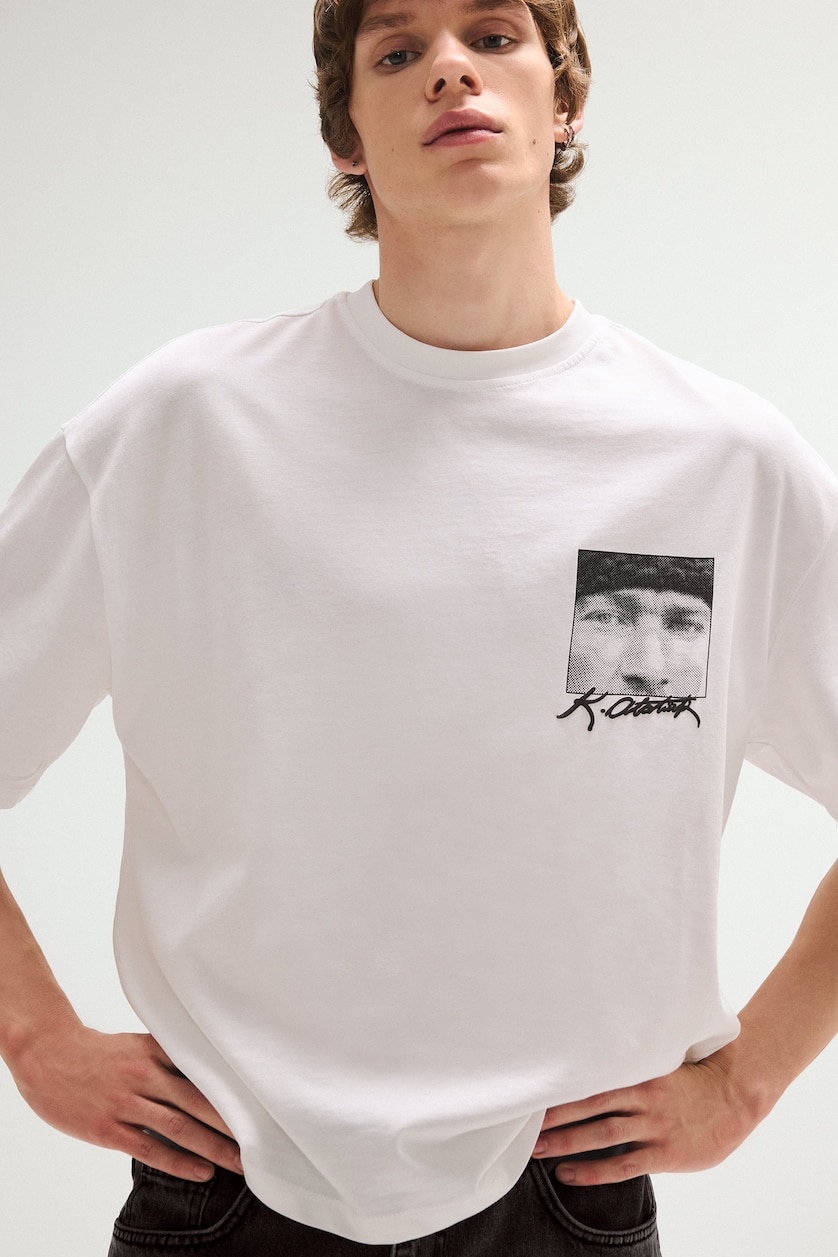 MAN White 100% Cotton Boxy Fit Short Sleeve T-Shirt