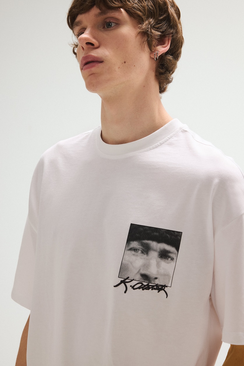 MAN White 100% Cotton Boxy Fit Short Sleeve T-Shirt