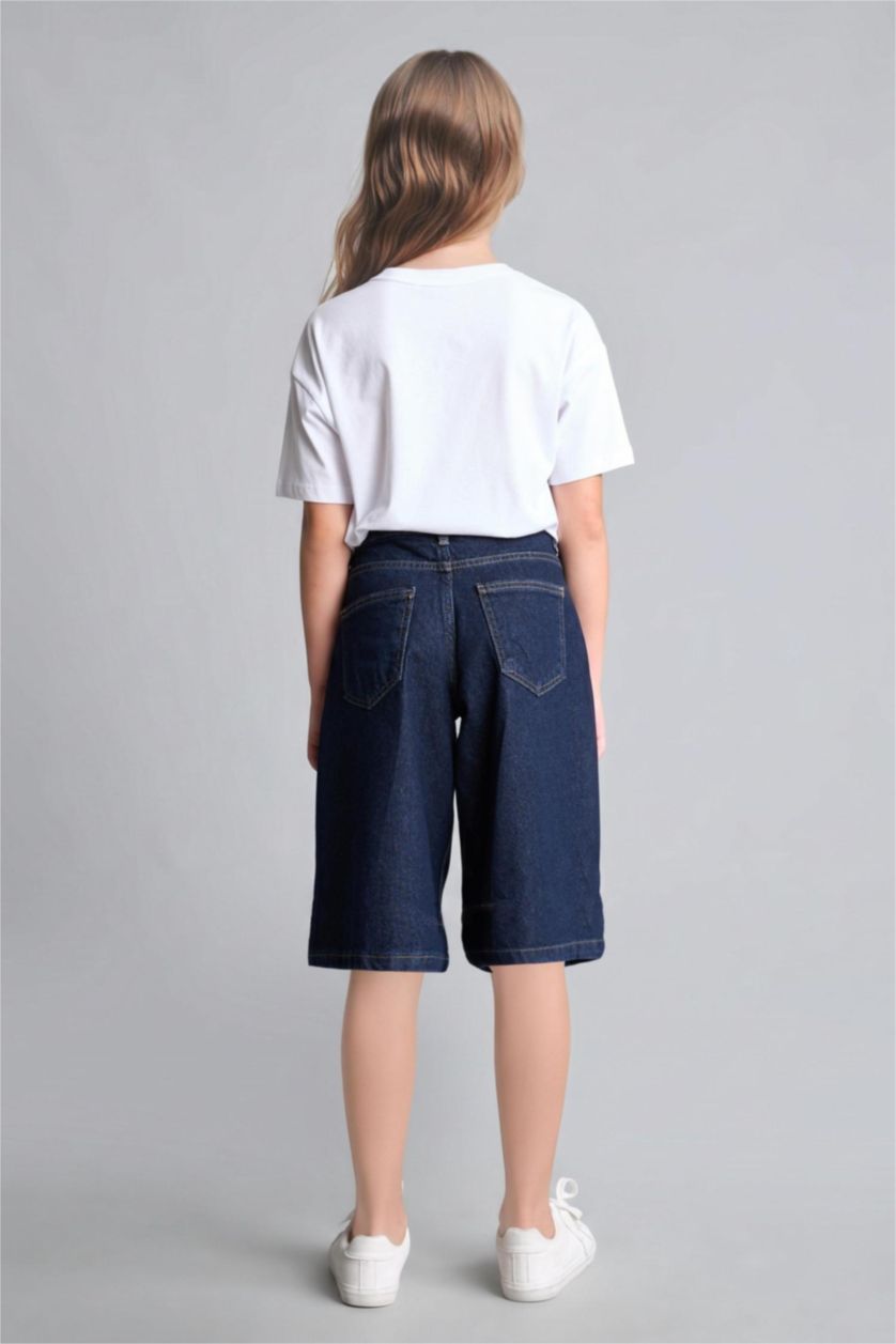 GIRLS & TEENS Dark Blue Girl Denim Shorts