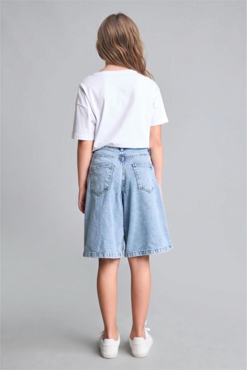 Young Girls - Teen Girls Light Blue Girl Shorts