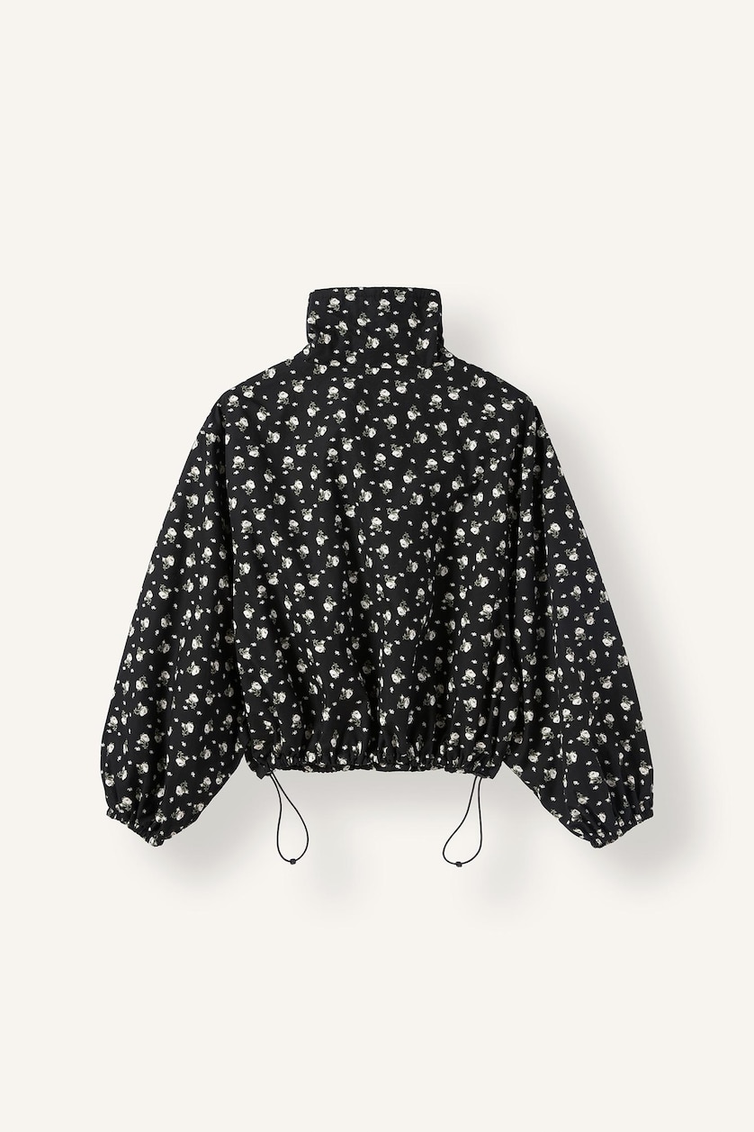 Woman Black Poplin Jacket