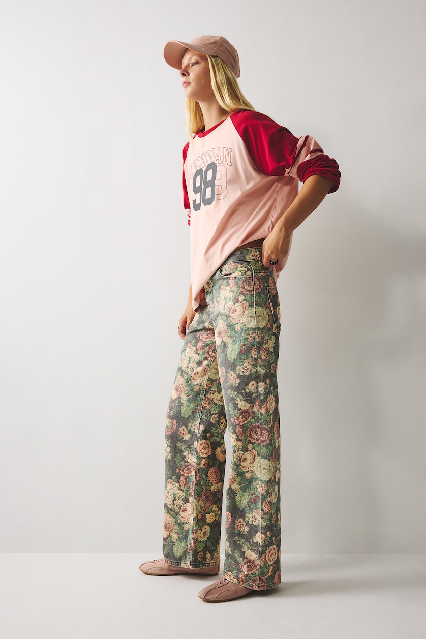 WOMAN Black Normal Waist Straight Fit Trousers