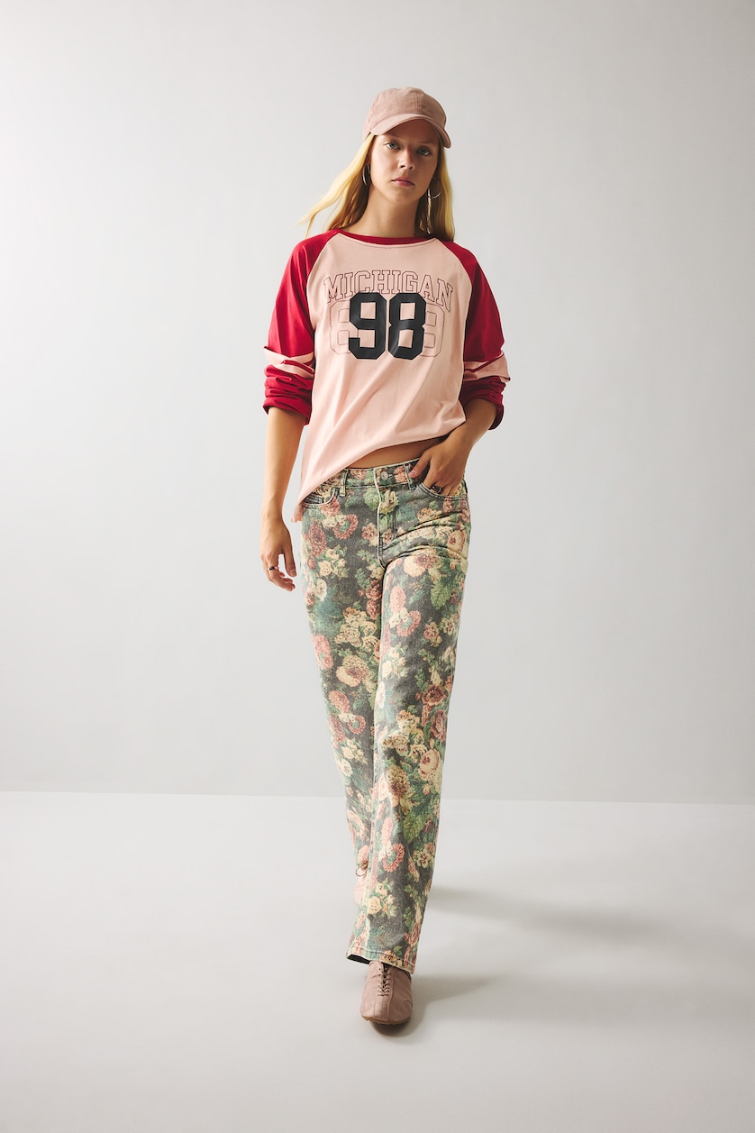 WOMAN Black Normal Waist Straight Fit Trousers