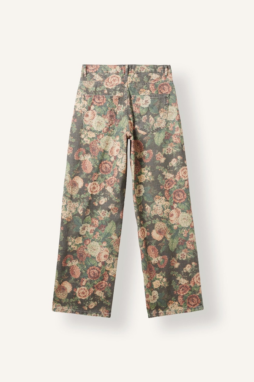 WOMAN Black Normal Waist Straight Fit Trousers