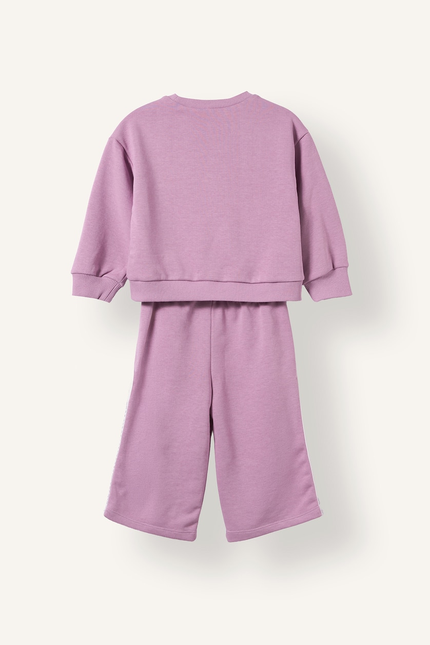 Kız Bebek Lila 2'li Takım Sweatshirt Eşofman Altı Kız Bebek