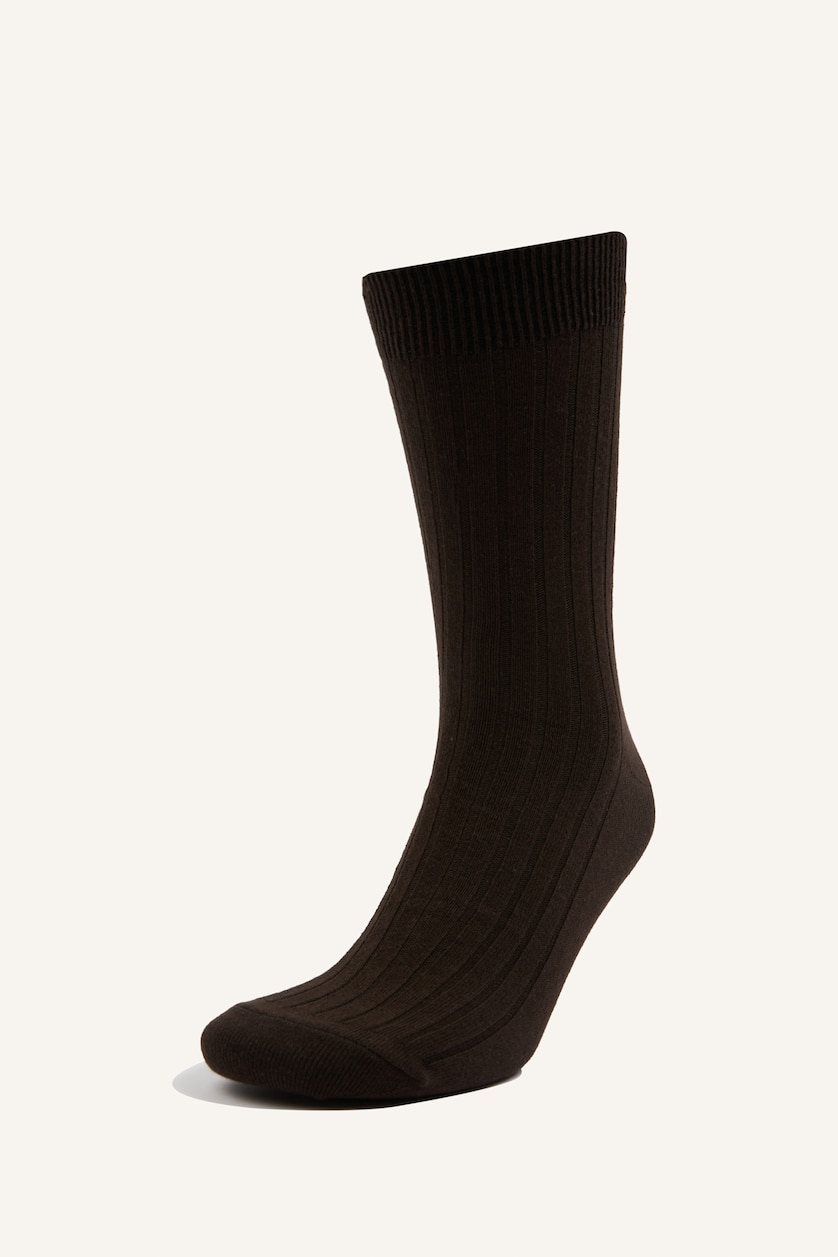 Men Mocha 3 piece Long sock