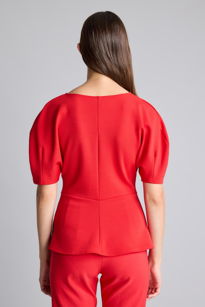 WOMAN Red Regular Fit Crew Neck Short Sleeve T-Shirt