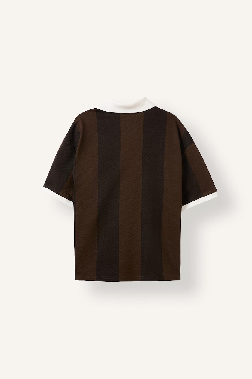 Man Brown Boxy Fit Short Sleeve T-Shirt