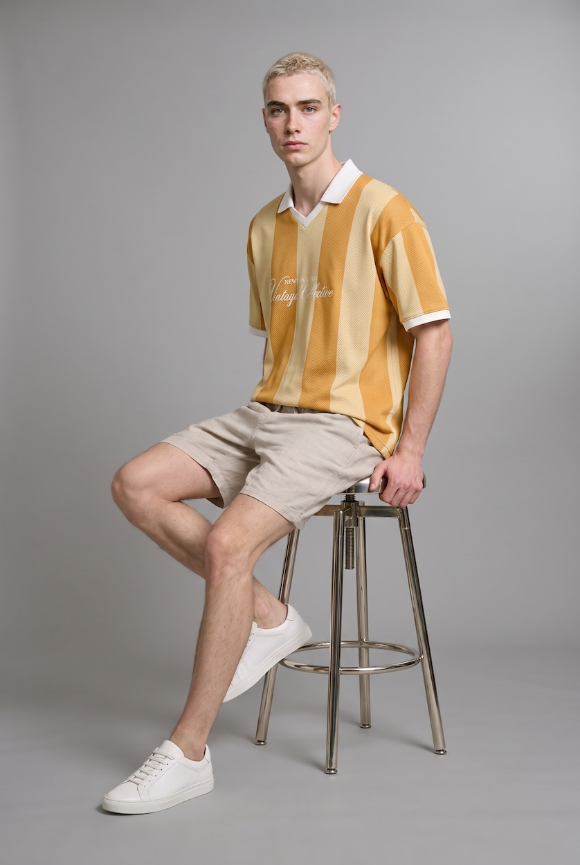 Ерлер сары Boxy Fit футболка
