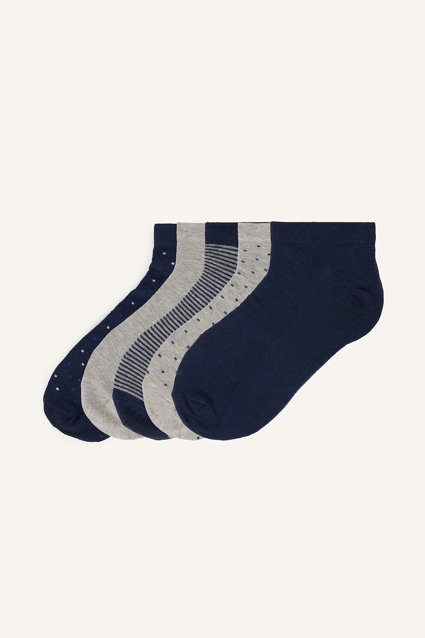 Men Karma 5 Piece Cotton Short Socks