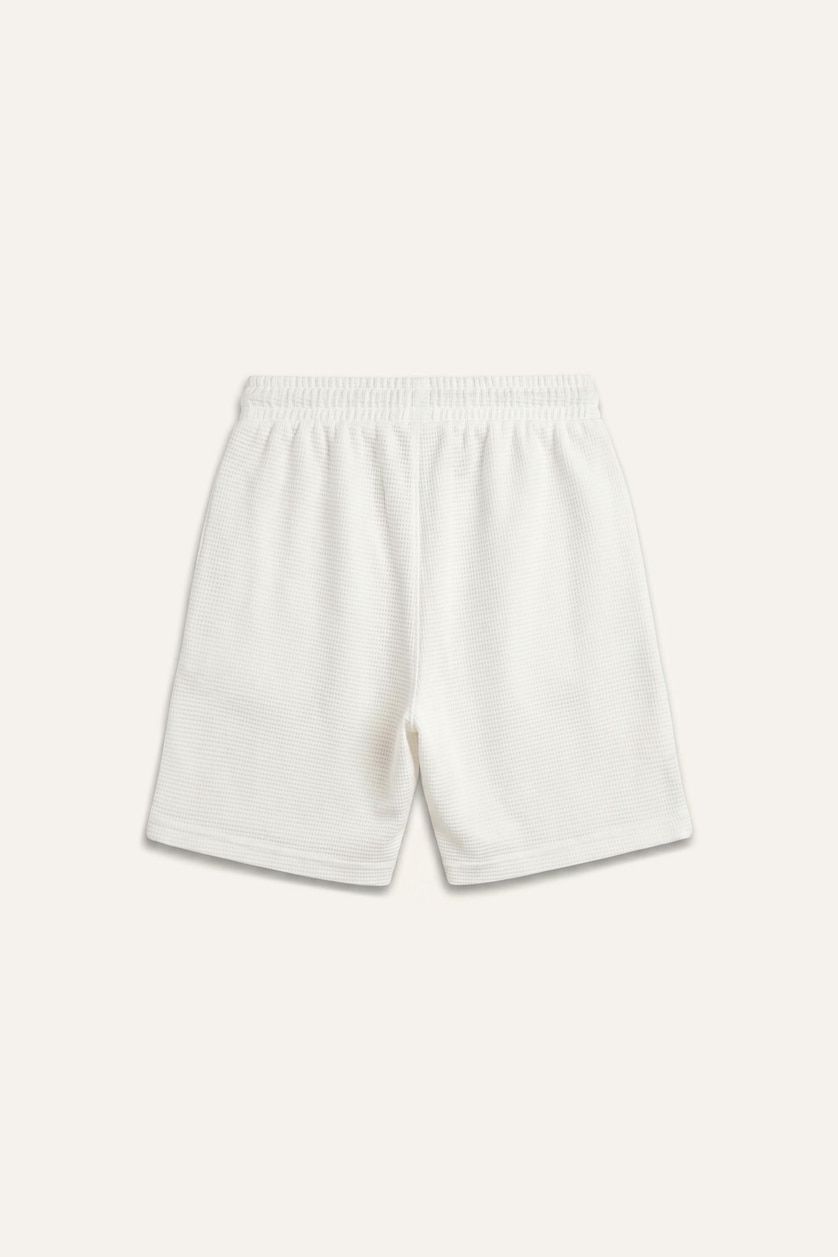 Men Ecru Regular Fit Regular Hem Shorts
