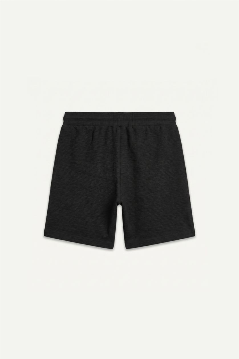 Erkek Siyah Regular Fit Şort