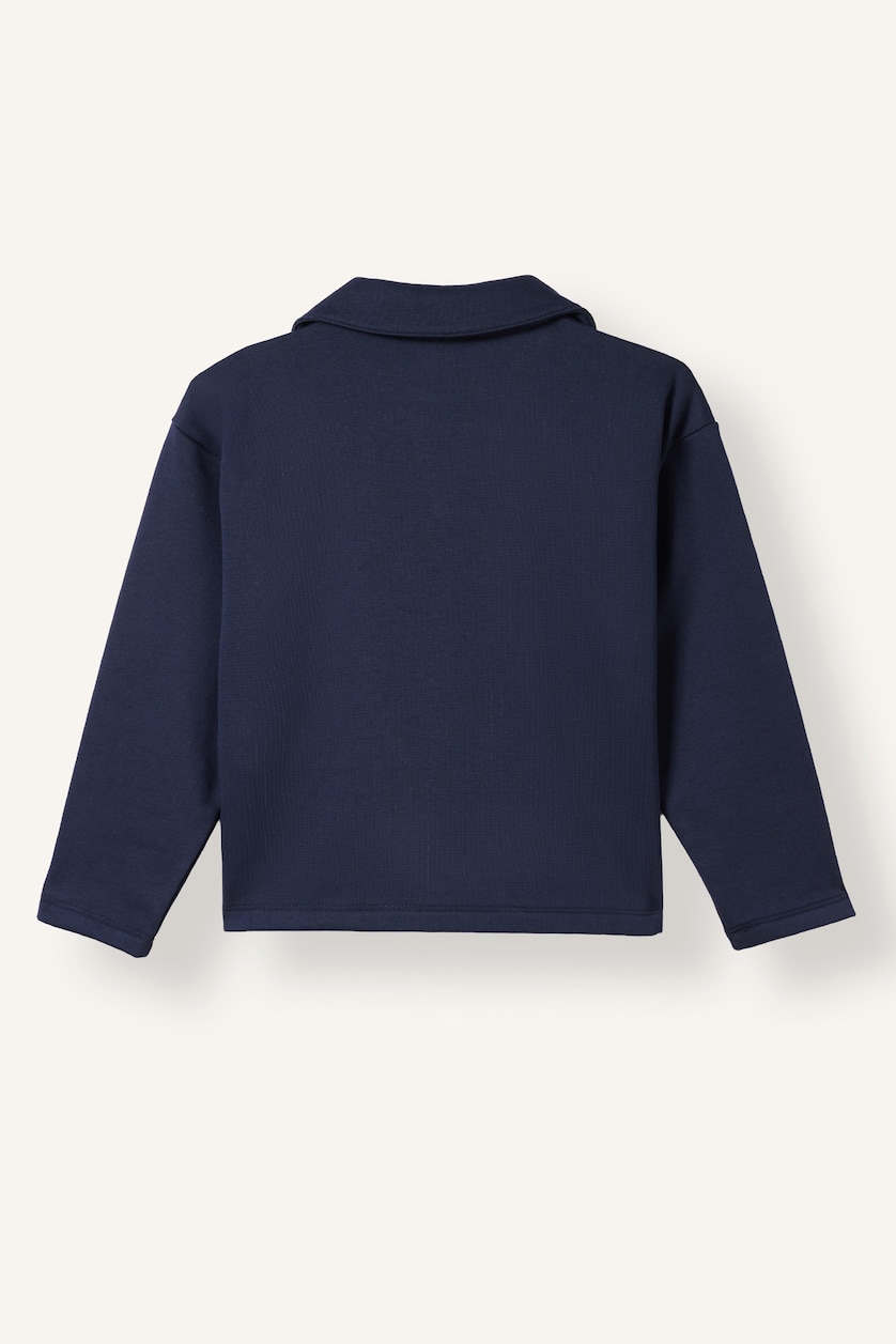 Kız Çocuk - Genç Kız Lacivert Relaxed Fit Paris Baskılı Sweatshirt Kız Çocuk