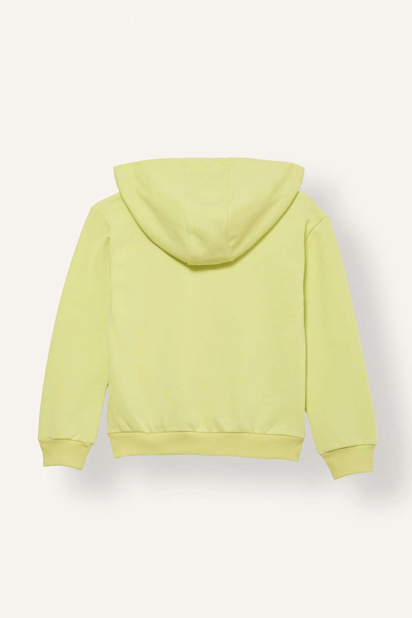 Young Girls - Teen Girls Light Yellow Regular Fit Hooded Cardigan
