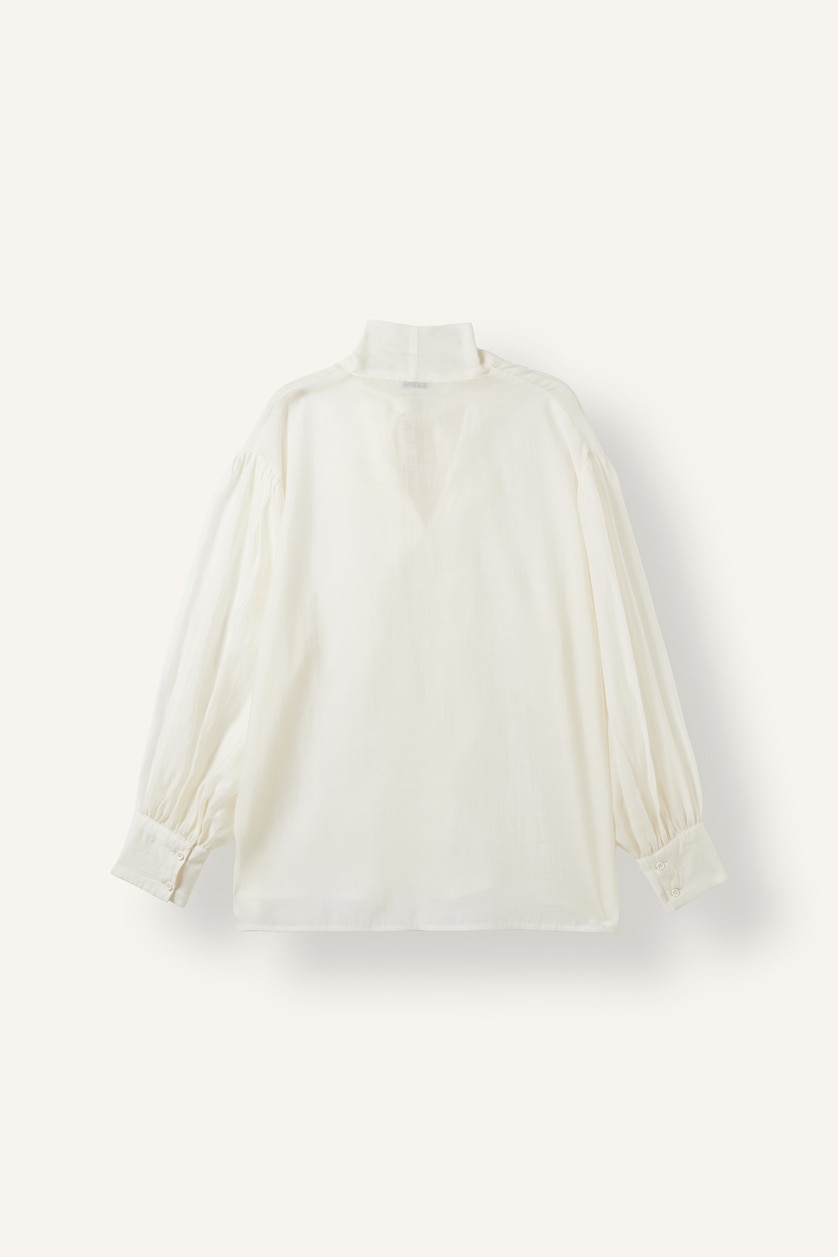 Women Ecru Oversize Fit Chiffon