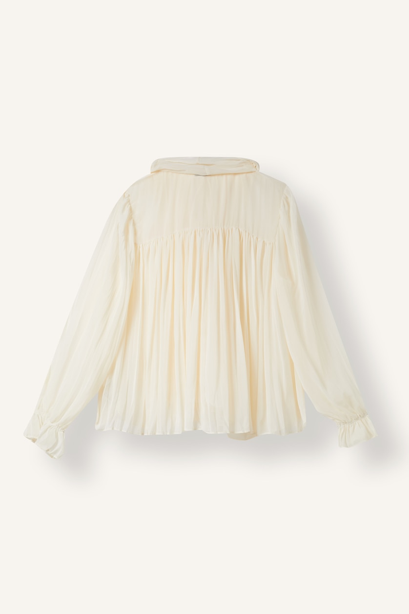 Woman Ecru Oversize Fit Chiffon