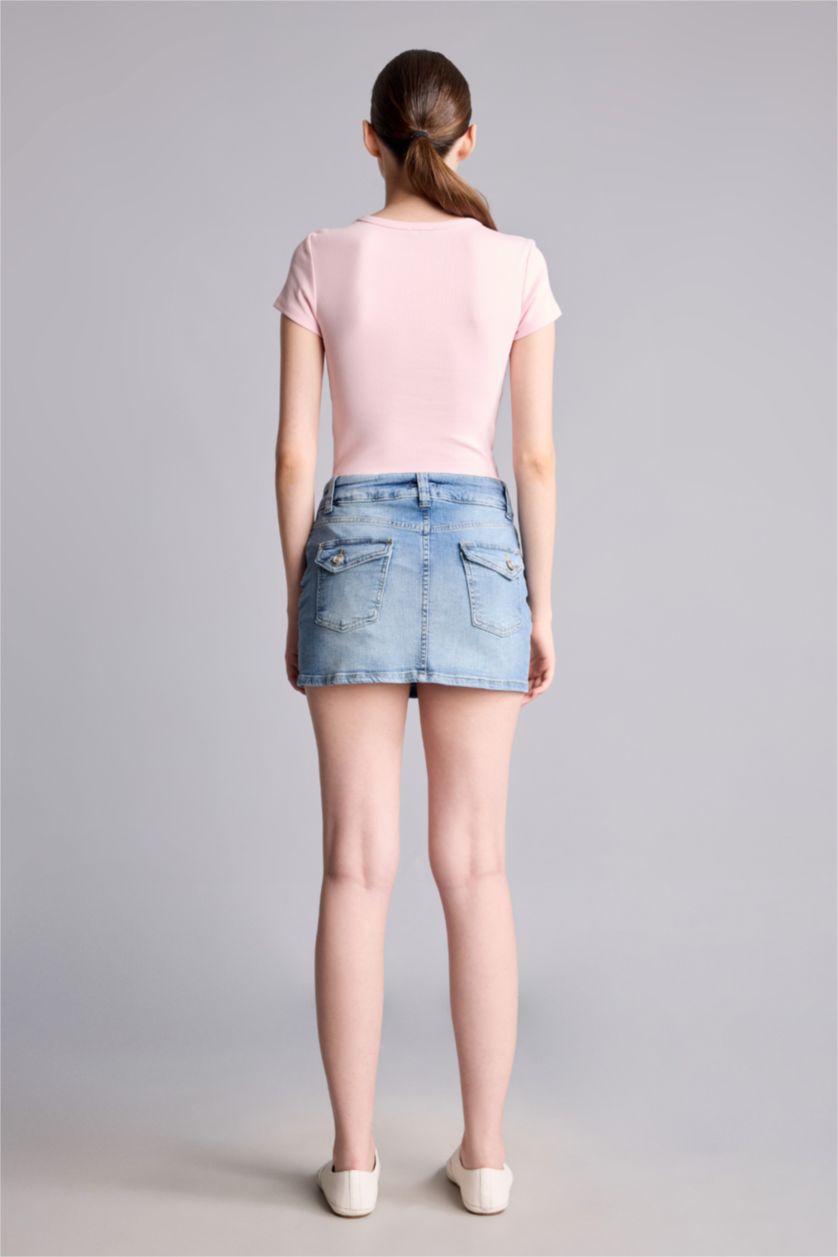 Women Light Blue Shorts
