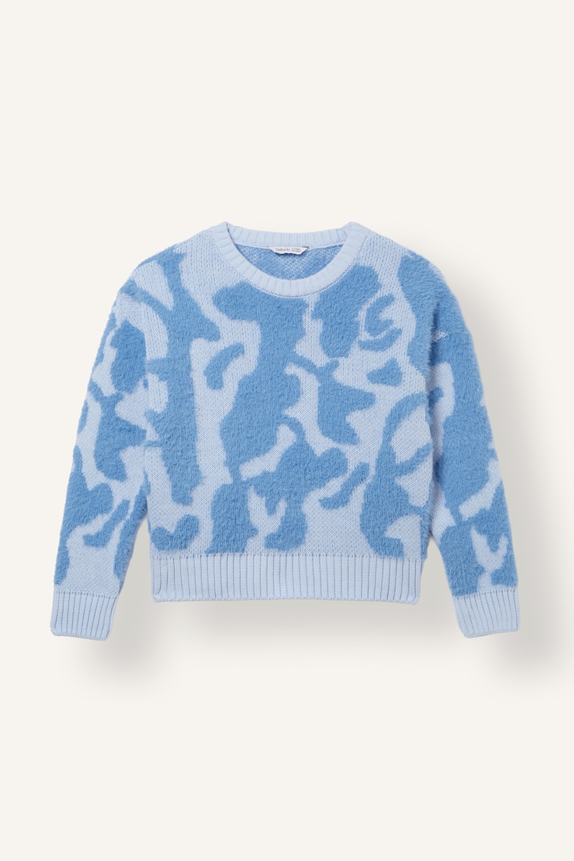 Young Girls - Teen Girls Light Blue Girl Regular Fit Crew Neck Pullover